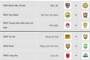 Lịch thi đấu vòng 9 - Giải hạng nhất Quốc gia LS 2019 (ngày 1 và 2-6)