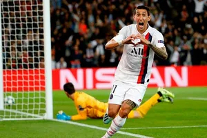 Di Maria góp công lớn cho Paris Saint Germain khi lập cú đúp vào lưới Real Madrid