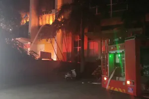 Hiện trường vụ cháy. Ảnh: nld