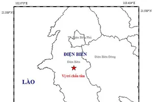 Vị  chí trấn tâm ở Điện Biên