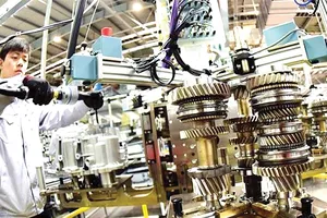 Một nhà máy sản xuất phụ tùng ô tô ở Trung Quốc. Ảnh: China Times