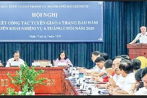 Trưởng ban Tuyên giáo Thành ủy TPHCM Phan Nguyễn Như Khuê phát biểu chỉ đạo hội nghị