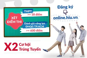 Đại học QT Hồng Bàng xét điểm thi THPT từ 18 và điểm đánh giá năng lực từ 600