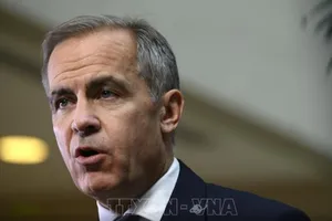 Đặc phái viên Liên hiệp quốc (LHQ) về hành động chống biến đổi khí hậu Mark Carney. Ảnh: TTXVN