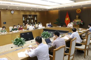 Quang cảnh cuộc họp Ban Chỉ đạo Quốc gia phòng  chống dịch Covid-19, chiều 8-6. Ảnh: VGP