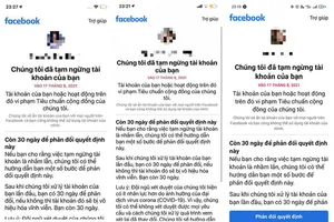 Vi phạm tiêu chuẩn cộng đồng, hàng loạt tài khoản Facebook bị khóa