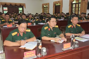 Các đại biểu dự hội nghị tập huấn công tác cán bộ. Ảnh: quankhu7.vn