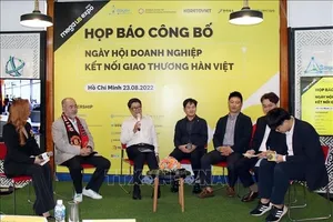 Quang cảnh buổi họp báo. Ảnh: TTXVN