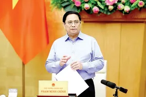 Thủ tướng Phạm Minh Chính phát biểu chỉ đạo phiên họp. Ảnh: VIẾT CHUNG
