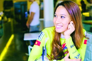 Nhà vô địch cuộc thi Ultratriathlon thế giới Vũ Phương Thanh. Ảnh: P.NGUYỄN