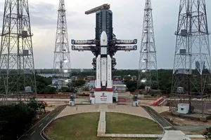Tàu vũ trụ Chandrayaan-3 tại bệ phóng