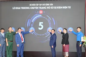 Nhấn nút khai trương chuyên trang Hồ sơ sự kiện điện tử