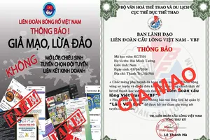 Khổ sở vì fanpage của nhiều liên đoàn thể thao bị giả mạo