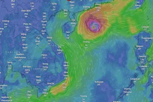 Bão số 7 tiến về vùng biển ven bờ các tỉnh Trung và Nam Trung Bộ với cường độ giảm dần