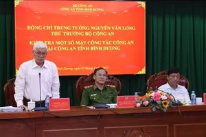 Bộ Công an kiểm tra, làm việc tại tỉnh Bình Dương