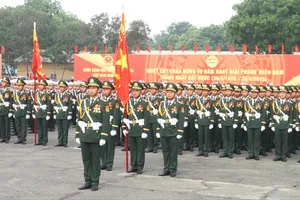 Tổng hợp luyện các lực lượng diễu binh, diễu hành Kỷ niệm 50 năm Ngày Giải phóng miền Nam, thống nhất đất nước