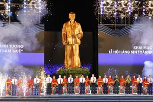 Khai hội Làng Sen năm 2025 và khánh thành Tượng đài “Bác Hồ về thăm quê”