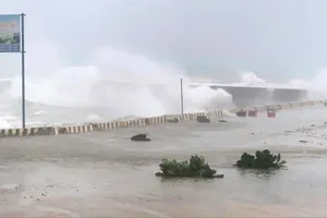 Hơn 100 du khách mắc kẹt trên đảo Lý Sơn do ảnh hưởng bão số 1