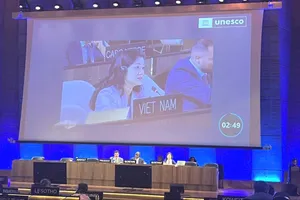 TS. Nguyễn Phương Hòa đại diện Việt Nam phát biểu tại kì họp. Ảnh: TTXVN