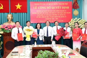 Thành lập Đảng bộ Ban Nội chính Thành ủy TPHCM 