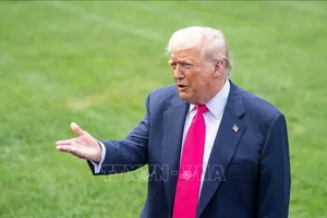 Tổng thống Mỹ Donald Trump tại Nhà Trắng, Washington, D.C. Ảnh: THX/TTXVN