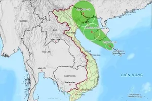 Ngày mai (18-8), áp thấp nhiệt đới vào vịnh Bắc bộ 