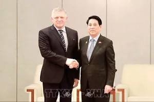 Chủ tịch nước Lương Cường tiếp Thủ tướng Slovakia Robert Fico