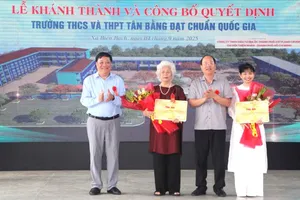 Trường THCS - THPT Tân Bằng đạt chuẩn quốc gia trước thềm năm học mới