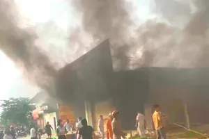 Hiện trường xảy ra vụ cháy 