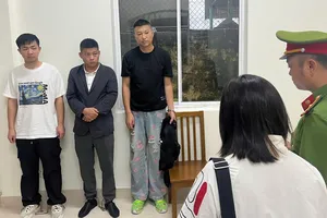 Các đối tượng tại cơ quan điều tra. Ảnh: CACC