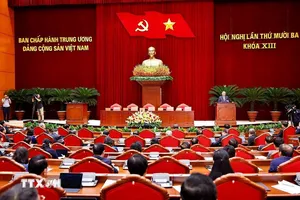 Tổng Bí thư Tô Lâm phát biểu bế mạc Hội nghị lần thứ 13 Ban Chấp hành Trung ương Đảng khóa XIII. Ảnh: TTXVN