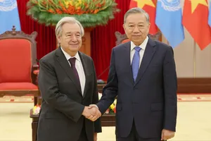 Tổng Bí thư Tô Lâm tiếp Tổng Thư ký Liên hợp quốc António Guterres