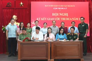 Cụm thi đua 17 Ban Tuyên giáo và Dân vận Thành ủy TPHCM ký kết giao ước thi đua năm 2026