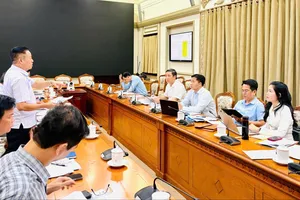 Các đơn vị báo cáo tại buổi khảo sát