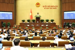 Phiên họp Quốc hội chiều 21-4. Ảnh: QUANG PHÚC