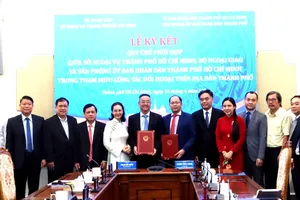 Ký kết quy chế phối hợp tham mưu công tác đối ngoại tại TPHCM