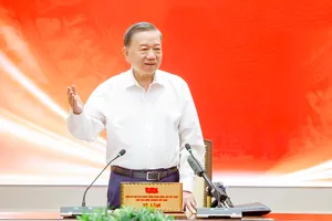 Chiều 19-8, tại Hà Nội, Tổng Bí thư, Chủ tịch nước Tô Lâm làm việc với Bộ VH-TT-DL về công tác bảo tồn, bảo tàng. Ảnh: TTXVN