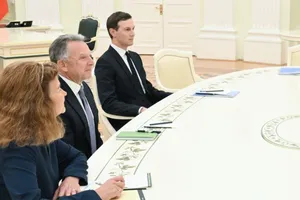 Đặc phái viên Steve Witkoff và Jared Kushner đến Nga năm 2025. Ảnh: PRESIDENT OF RUSSIA/ KRISTINA KOMILITSYNA 