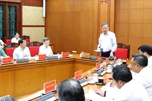 Tổng Bí thư, Chủ tịch nước Tô Lâm phát biểu chỉ đạo cuộc họp. Ảnh: TTXVN