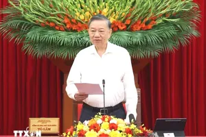 Tổng Bí thư, Chủ tịch nước Tô Lâm phát biểu chỉ đạo. Ảnh: TTXVN