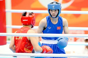 Võ sĩ Nguyễn Thị Tâm giành huy chương bạc ASIAD 20, có khả năng cạnh tranh môn boxing ở đấu trường Olympic. Ảnh: TÂM MINH