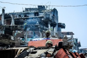 Philippine soldiers in the southern Marawi city (Photo: AFP/VNA)