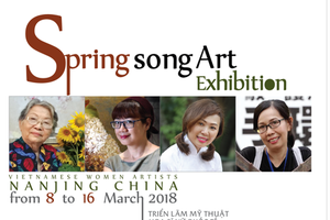 Four Vietnamese women artists join spring song Art Exhibition in China