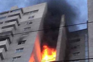 Fire breaks out at CT3 Bac Ha Apartment