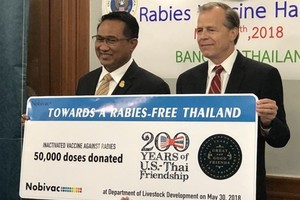 Thailand receives rabies vaccines from US