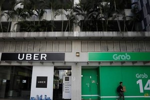 A view of Uber and Grab offices in Singapore on Mar 26, 2018. (Photo: Reuters)