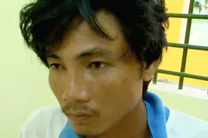 Nghi phạm Củ tại cơ quan điều tra