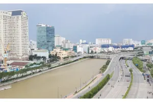 Dự án cải tạo kênh Tàu Hủ - Bến Nghé - Đôi - Tẻ sử dụng nguồn vốn ODA của Nhật Bản. Ảnh: MỸ HẠNH