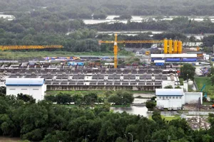 Một góc Nhà máy xử lý nước thải Bình Hưng