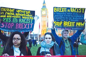 Người dân Anh biểu tình phản đối Brexit tại London